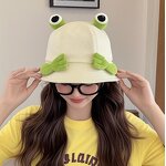 Panama Hat Manufacturer - OEM 2026 Summer Cotton Big Eyes Frog Bucket