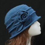 Wool Cloche Hat Manufacturer - OEM Unisex All Seasons Character Felt Floral