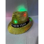 Sequin Jazz Hat Manufacturer - OEM New Year's Happy Five-pointed Star Black