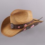 Cowgirl Hat Supplier - OEM Best Selling Unisex Embroidered Band Rodeo