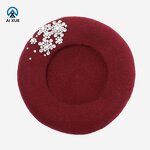 Wool Beret Supplier - OEM 2026 New Handmade Brick Stone Design