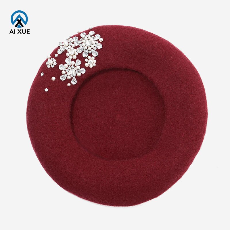 Wool Beret Supplier - OEM 2026 New Handmade Brick Stone Design