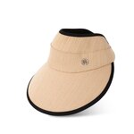 Glitter Visor Cap Supplier - OEM Fashionable Women's Wide Brim Metal Letter