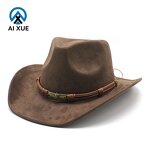 Suede Cowboy Hat Factory - OEM NEW Men Women Solid Color Vintage Minimalist