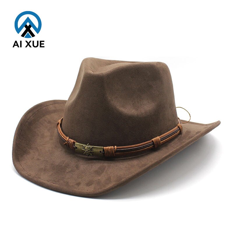 Suede Cowboy Hat Factory - OEM NEW Men Women Solid Color Vintage Minimalist