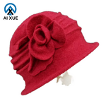 Wool Cloche Hat Manufacturer - OEM Unisex All Seasons Character Felt Floral