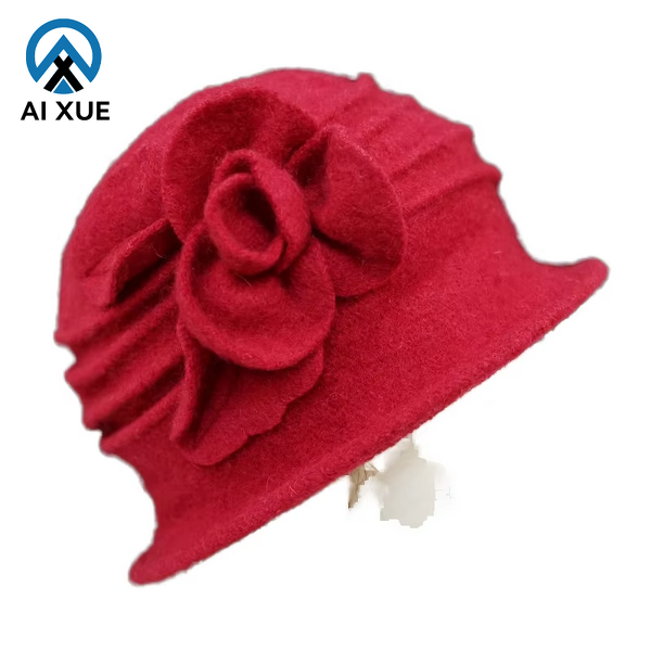 Wool Cloche Hat Manufacturer - OEM Unisex All Seasons Character Felt Floral