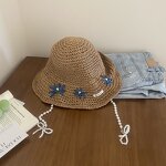 Straw Bucket Hat Supplier - OEM 2026 New Women's Bohemian Embroidery Flower