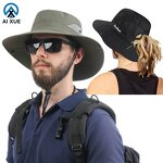 Ponytail Bucket Hat Factory - OEM Women's Fashion Wide Brim Sun Protection