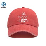 Baseball Cap Factory - OEM Retro Kitten Embroidered Washed Soft Sun