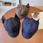 Newsboy Cap Manufacturer - OEM Fashionable Personality Cute Cat Ears Korean