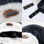Leather Trapper Hat Supplier - OEM Winter Thickened Fleece Lined Motorcycling