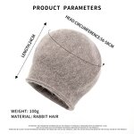 Rabbit Fur Beanie Supplier - OEM 100% Warm Soft Knitted Lantern Hat