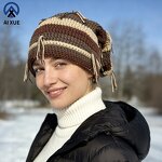 Slouchy Beanie Manufacturer - OEM Handmade Rainbow Striped Rasta Style