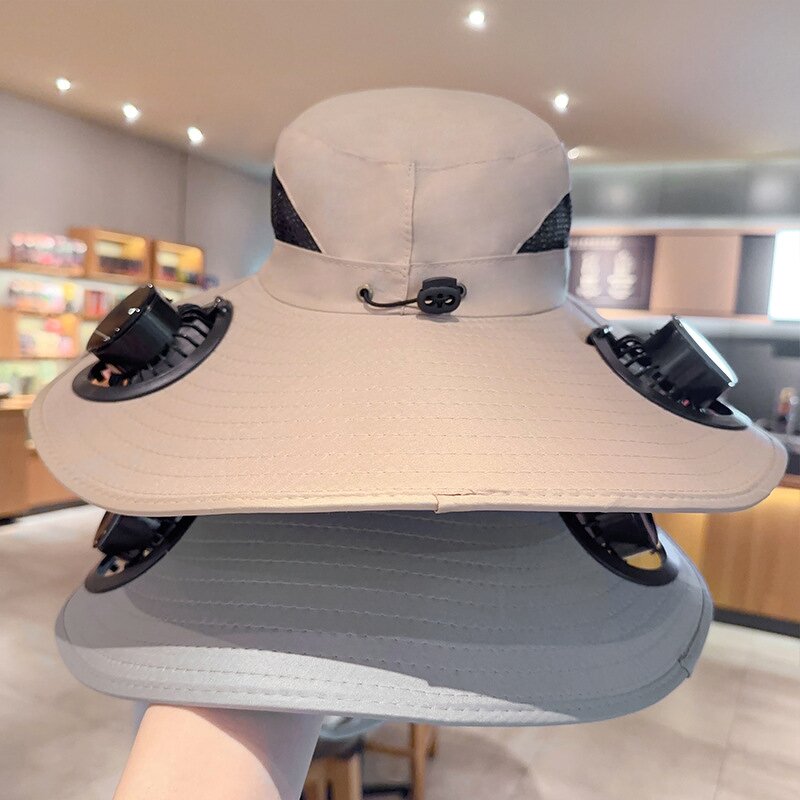 Solar Fan Hat Manufacturer - OEM Latest Hot Sale Men's Wide Brim Power USB