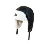 Leather Trapper Hat Supplier - OEM Winter Thickened Fleece Lined Motorcycling