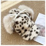 Earmuffs Supplier - OEM 2025 New Cute Retro Leopard Plush Acrylic