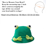 Panama Hat Manufacturer - OEM 2026 Summer Cotton Big Eyes Frog Bucket