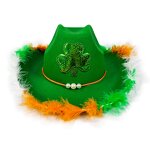 St. Patrick's Hat Factory - OEM Adult Cowboy Irish Green Clover Design