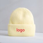 Women's Knitted Hat Supplier - OEM Custom Logo Winter Warm Angora Beanie