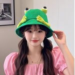 Panama Hat Manufacturer - OEM 2026 Summer Cotton Big Eyes Frog Bucket