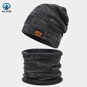 Hat Scarf Set Supplier - OEM Custom Europe Autumn Winter Velvet Two-piece
