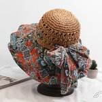 Floppy Sun Hat Factory - OEM High Quality Striped Women's Wide Brim Bohemian