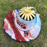 Portable Sun Hat Supplier - OEM Newest Selling 2 in 1 Bamboo Flower Fan