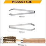 鱼鳞刮除器源头工厂 - 黄铜木柄工具代工
