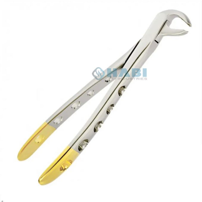 Dental Extraction Pliers Factory - OEM Half Gold Forceps