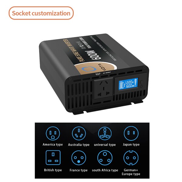 Pure Sine Wave Inverter Factory - OEM VOITA 600W 12-72V to 110/220V