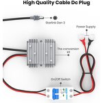 Starlink Mini Converter Manufacturer - OEM Portable 12v to 57v 4.5a