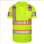 Hi Vis Polo Shirt Manufacturer - OEM 100% Polyester ANSI Class 3 Anti