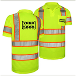 Hi Vis Polo Shirt Manufacturer - OEM 100% Polyester ANSI Class 3 Anti