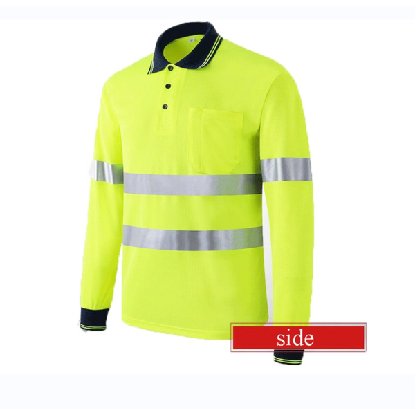 Hi Vis Polo Shirt Supplier - OEM High Visibility Reflective Knitting Polo