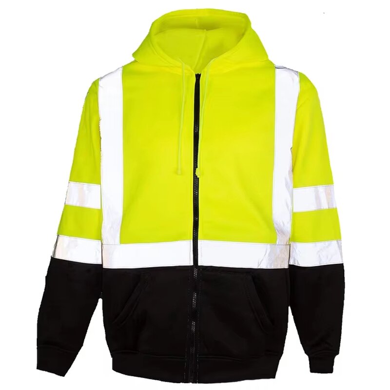 Fleece Hoodie Manufacturer - OEM Customized Mens High Visibility Reflective