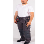 Cargo Work Pants Factory - OEM Men's Industrial Canvas Knee Pads Grey