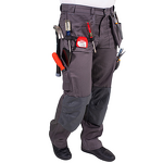 Cargo Work Pants Factory - OEM Men's Industrial Canvas Knee Pads Grey