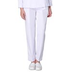 Nurse Pants Factory - OEM 65% Polyester 35% Cotton White Elastic