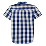 Mens Shirt Supplier - OEM Short Sleeve Checkered Print Summer Casual