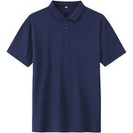 Polo Shirts Factory - OEM Summer Mens Classic Navy Blue Short Sleeve