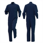Work Coveralls Supplier - OEM Stand-Collar Spring Autumn Solid Color