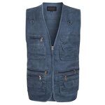 Denim Vest Factory - OEM Customized Casual Photographer Denim Big