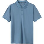 Polo Shirts Factory - OEM Summer Mens Classic Navy Blue Short Sleeve
