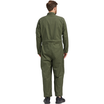 Men's Coveralls Supplier - OEM 100% Cotton Olive Green Zip up Pockets