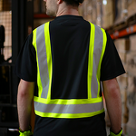 Hi Vis T-shirt Manufacturer - OEM Two Tone Wide Reflective Tapes Cotton