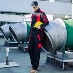 Electrician Workwear Supplier - OEM Cotton Twill Jacket Pants Safety