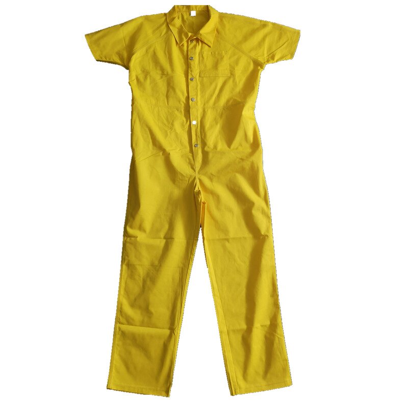Prisoner Jumpsuit Supplier - OEM Durable Summer Hemmed Sleeve Polyester