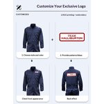 Work Coveralls Supplier - OEM Stand-Collar Spring Autumn Solid Color