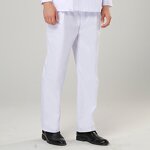 Nurse Pants Factory - OEM 65% Polyester 35% Cotton White Elastic